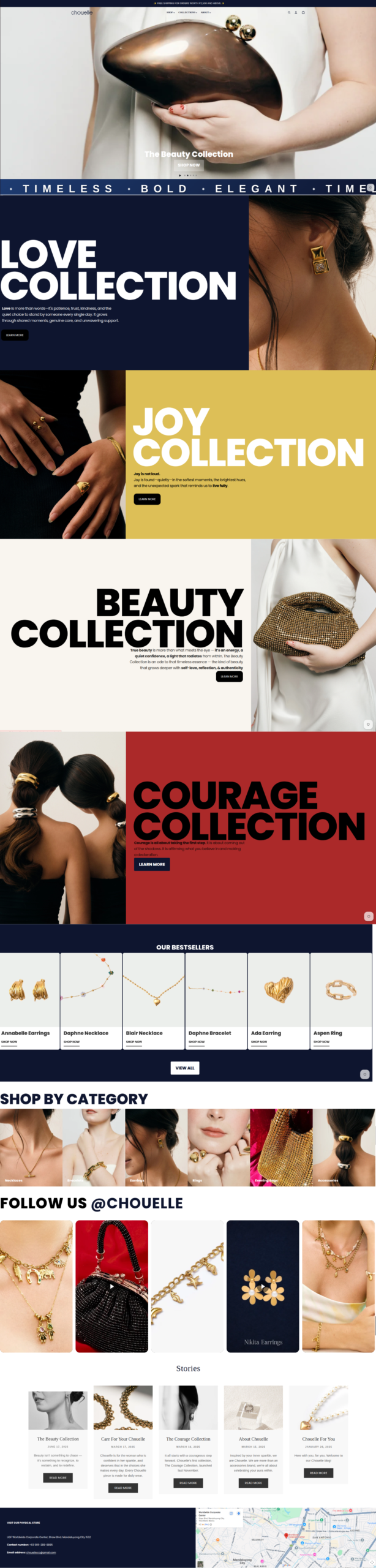 chouelle.co website preview